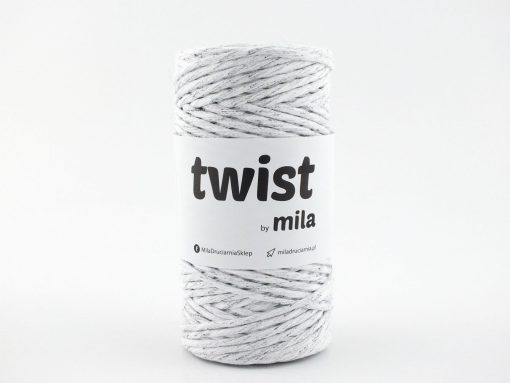 Bavlnená krutená šnúra twist 3mm farba hmlistá obloha