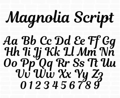 font magnolia script